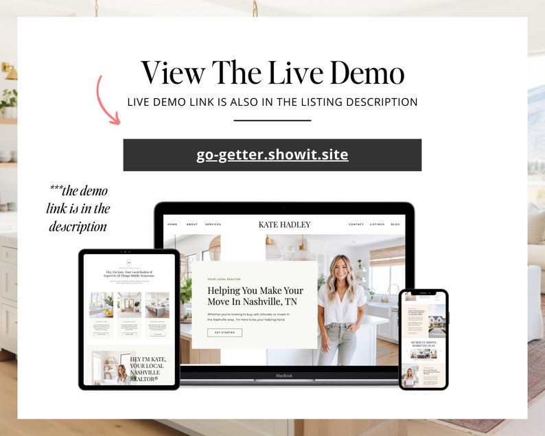 Real Estate Showit Website | Real Estate Agent Website Template | Showit Website Template | Website for Real Estate Marketing | Real Estate Real Estate Showit Website | Real Estate Agent Website Template | Showit Website Template | Website for Real Estate Marketing | Real Estate - Image 3