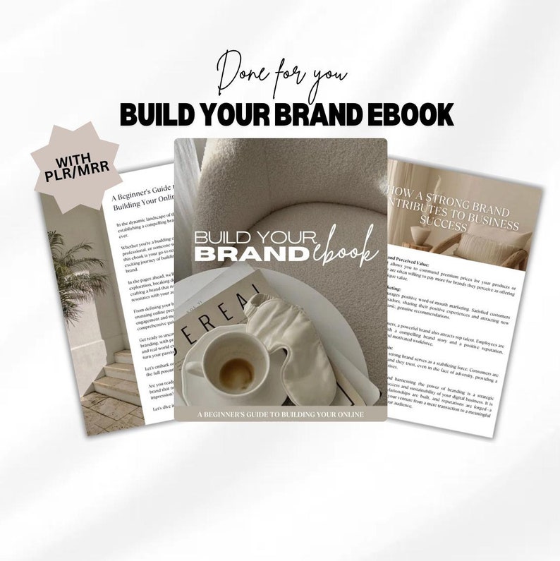 Build Your Brand Ebook with Master Resell Rights and Private Label Rights, Done for You Digital Marketing Business Guide, Resell for Profit