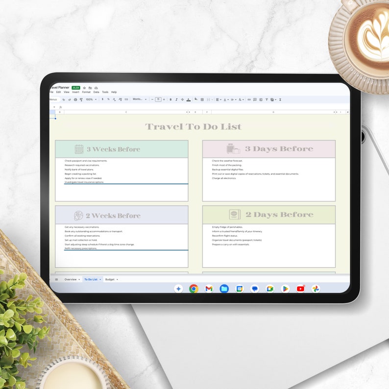 Travel Budget Excel Spreadsheet Travel Checklist Template Vacation Planner Editable Excel Holiday Organizer Google Sheets Travel Expenses Travel Budget Excel Spreadsheet Travel Checklist Template Vacation Planner Editable Excel Holiday Organizer Google Sheets Travel Expenses - Image 4