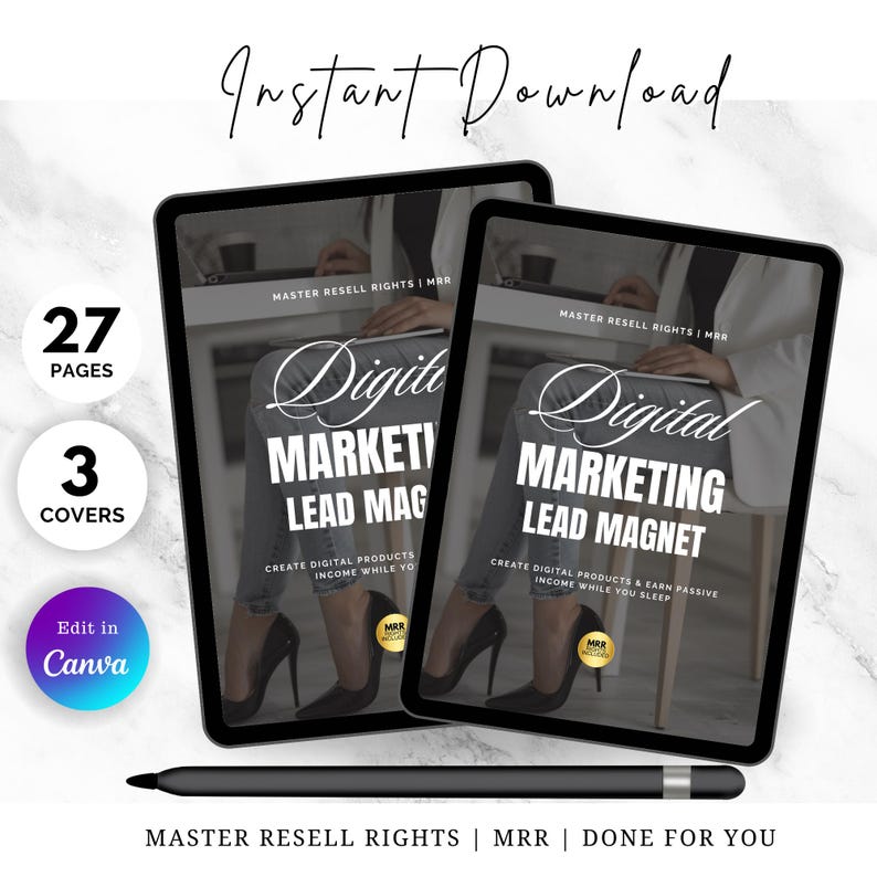 Digital Marketing Lead Magnet | PLR Ebook | MRR Template | Resell Rights | Faceless Marketing | Done-For-You Digital Product | DFY Digital Marketing Lead Magnet | PLR Ebook | MRR Template | Resell Rights | Faceless Marketing | Done-For-You Digital Product | DFY - Image 2