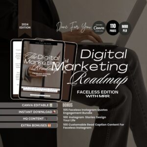 PLR Ebook PLR Digital Product Master Resell Rights Ebook Digital Marketing MRR Template Digital Marketing Roadmap Resell rights