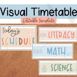 Ultra Simple Soft Schedule Cards