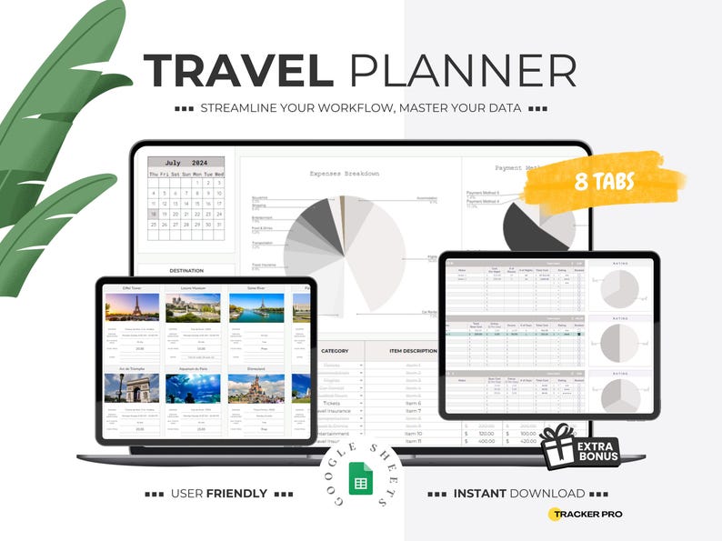 Travel Planner Digital Travel Planner for Travel Itinerary Digital Holiday Planner Holiday Travel Organizer Travel Budget Google Sheets Travel Planner Digital Travel Planner for Travel Itinerary Digital Holiday Planner Holiday Travel Organizer Travel Budget Google Sheets