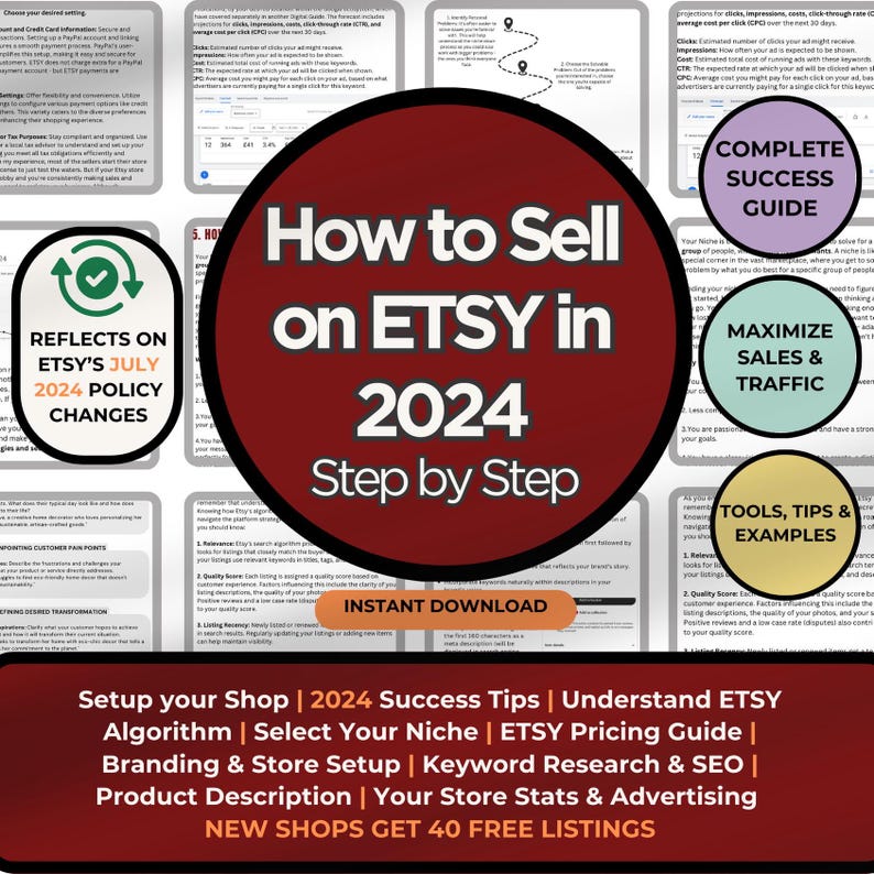 How  2024, Start an  Shop, Success Selling  Guide,  Seller Handbook, Sell Digital Products, Small Business Guide
