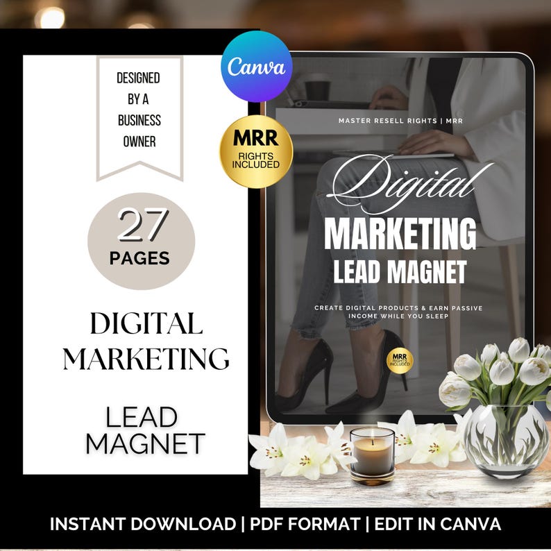 Digital Marketing Lead Magnet | PLR Ebook | MRR Template | Resell Rights | Faceless Marketing | Done-For-You Digital Product | DFY Digital Marketing Lead Magnet | PLR Ebook | MRR Template | Resell Rights | Faceless Marketing | Done-For-You Digital Product | DFY - Image 4