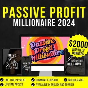Passive Profit, Passive Income Course, How To Make Passive Income, Faceless MRR Course, Resell Course, PLR Course, Done For You Course