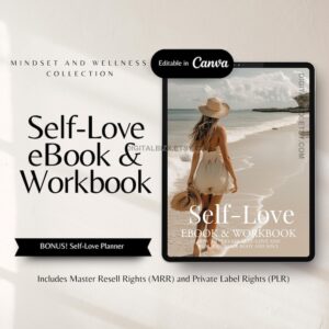 self love workbook self love ebook self love planner with master resell rights and private label rights plr mrr products digital marketer