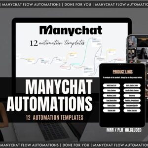 Manychat Automation Flows: Email Marketing Automation | Manychat Automation Templates | Master Resell Rights + Private Label Rights