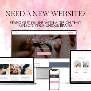 Website Design for Squarespace, Showit, Custom Responsive Site, Small Business Template, E-commerce Web Designer in 4 Days