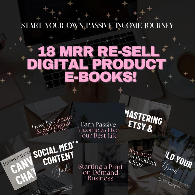 18 MRR and PLR E-Book Bundle Passive Income | Master Resell Rights, Digital Product To Resell, , Ebook Digital Product, Business