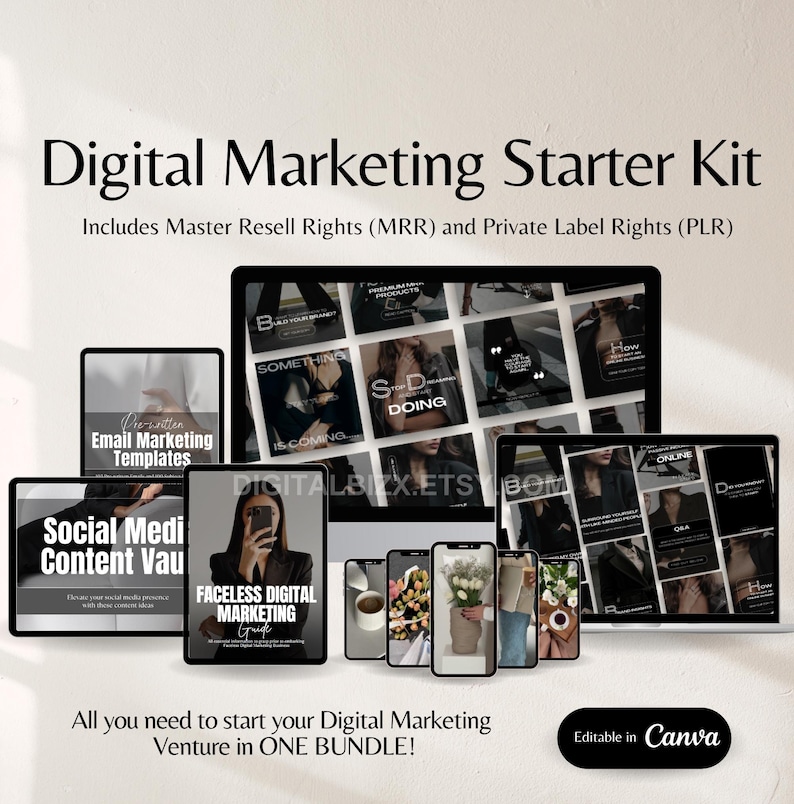 Faceless Digital Marketing Starter Kit Bundle w Master Resell Rights MRR and PLR bundle Digital Marketing mrr digital marketer plr ebook dfy Faceless Digital Marketing Starter Kit Bundle w Master Resell Rights MRR and PLR bundle Digital Marketing mrr digital marketer plr ebook dfy