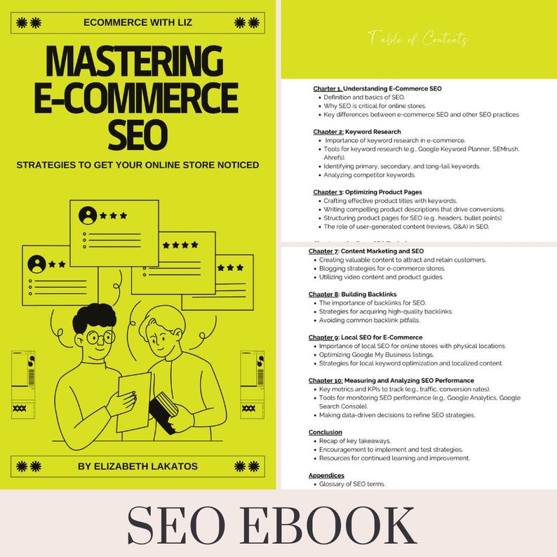 Mastering E-Commerce SEO: Strategies to Get Your Online Store Noticed - 69-Page Step-by-Step Guide for Boosting Traffic & Sales