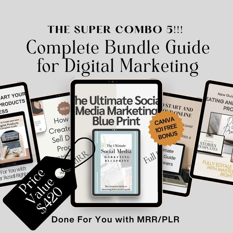 My Entire Store Collection - Faceless Digital Marketing Guides on Instagram. 11 unique guides and playbooks with MRR for Faceless Marketing. My Entire Store Collection - Faceless Digital Marketing Guides on Instagram. 11 unique guides and playbooks with MRR for Faceless Marketing. - Image 3