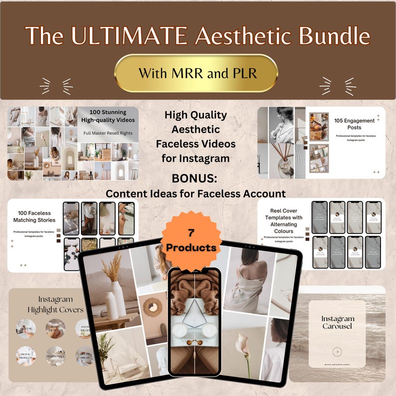 My Entire Store Collection - Faceless Digital Marketing Guides on Instagram. 11 unique guides and playbooks with MRR for Faceless Marketing. My Entire Store Collection - Faceless Digital Marketing Guides on Instagram. 11 unique guides and playbooks with MRR for Faceless Marketing. - Image 4