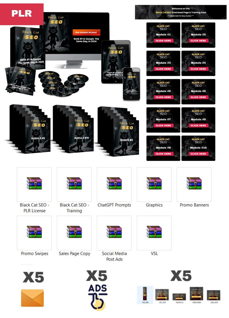 Black Cat SEO | SEO Secrets Unraveled | Black Hat SEO For Beginners | With This System, You Can Become A 'Free Traffic Guru'! License plr Black Cat SEO | SEO Secrets Unraveled | Black Hat SEO For Beginners | With This System, You Can Become A 'Free Traffic Guru'! License plr - Image 2