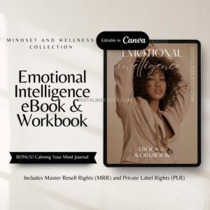 emotional intelligence workbook and ebook with master resell rights and private label rights mrr plr products coaching and self development
