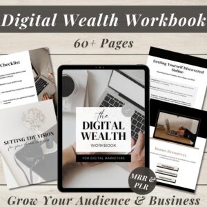 PLR Digital Wealth Guide Digital Marketing Template Passive Income eBook Master Resell Rights Done For You Product Make Money Online