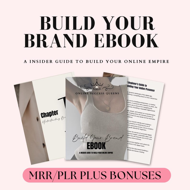 Build Your Brand eBook Done For You Guide Private Label Rights And Master Resell Rights Digital Marketing Business Guide Resell for Profit
