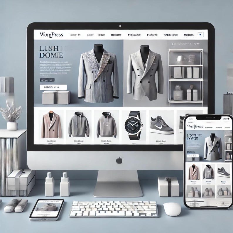 Complete WordPress Website Redesign or Customization with E-commerce Functionality