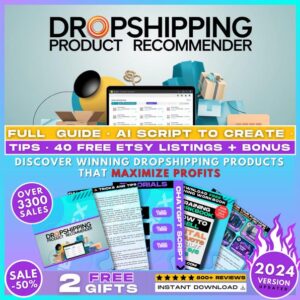 ChatGPT Dropshipping Product Recommender Prompt, E-Commerce Solutions, Product Selection, Online Business, Market Trends, Profitable Product