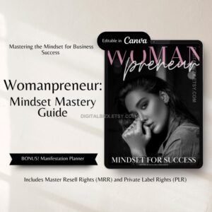 womanpreneur mindset mastery guide w master resell right and private label rights dfy entrepreneur ebook done for you ebook mrr plr products
