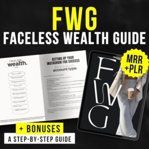Faceless Wealth, Faceless Marketing, Faceless Business Guide, Private Label Rights Marketing, Master Resell Rights Guide, PLR Business