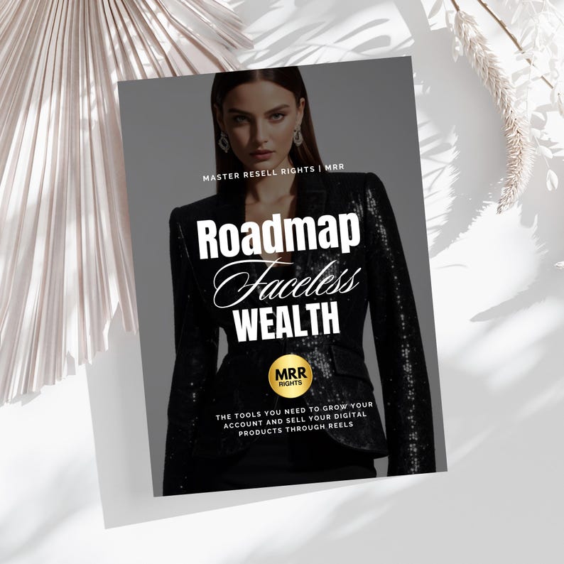 Roadmap to Faceless Wealth | Passive Income Guide | Instagram Marketing | Done For You Template | How To Sell on Instagram | PLR MRR Ebook