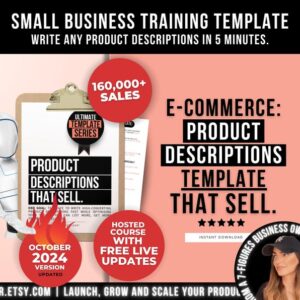 How To Write Listing Product Descriptions That Sell Template Cheat Sheet, Writing Effective High Converting Product Descriptions Worksheet