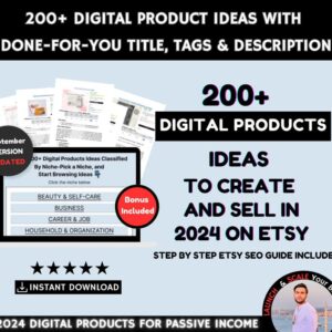 200 Digital Products Ideas to Sell for Passive Income, Bestseller Digital Products Ideas  in 2024, Small Business Ideas