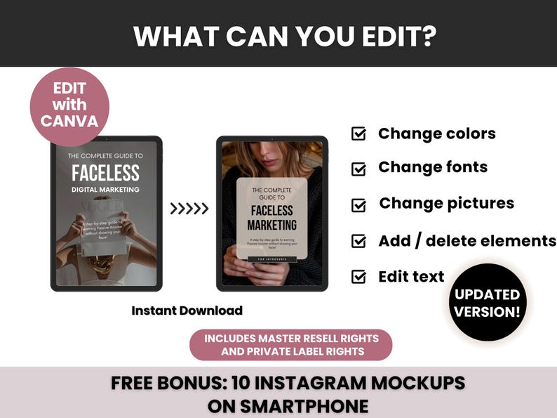 Faceless Digital Marketing Guide with PLR and MRR, Learn and Resell Faceless Marketing Strategies Course, Done-For-You Passive Income Ebook Faceless Digital Marketing Guide with PLR and MRR, Learn and Resell Faceless Marketing Strategies Course, Done-For-You Passive Income Ebook - Image 4