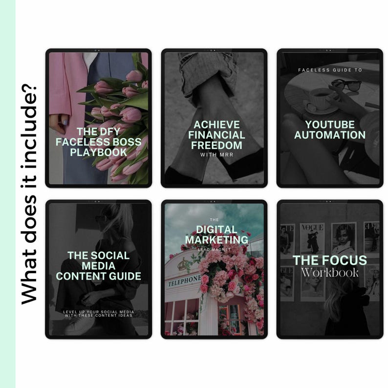 Bundle Digital Marketing Guides, Instagram and TikTok Guides with MRR and PLR Resell Rights, Done-For-You, Digital Products faceless Bundle Digital Marketing Guides, Instagram and TikTok Guides with MRR and PLR Resell Rights, Done-For-You, Digital Products faceless - Image 4