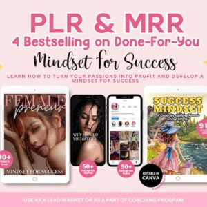 PLR MRR Femalepreneur in Business Marketing Kit Digital Download, Done For You Course, Passive Income, Success Mindset, Affirmation Mindset