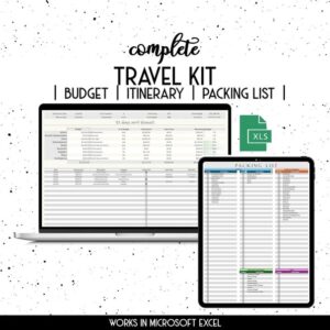 Vacation Budget Spreadsheet Template