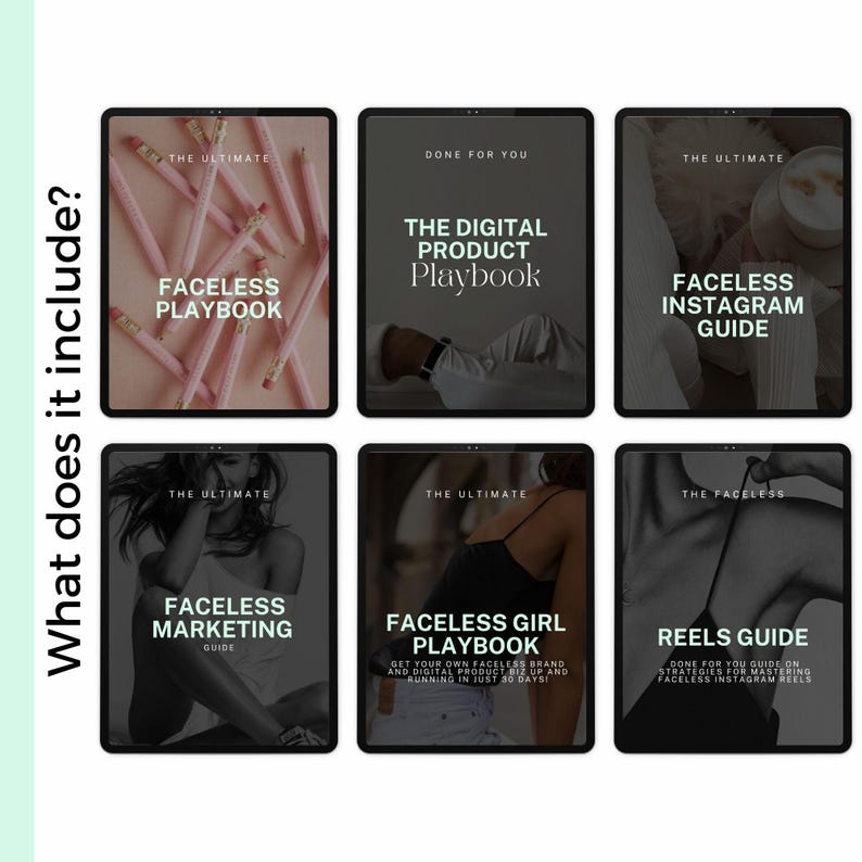 Bundle Digital Marketing Guides, Instagram and TikTok Guides with MRR and PLR Resell Rights, Done-For-You, Digital Products faceless Bundle Digital Marketing Guides, Instagram and TikTok Guides with MRR and PLR Resell Rights, Done-For-You, Digital Products faceless - Image 3