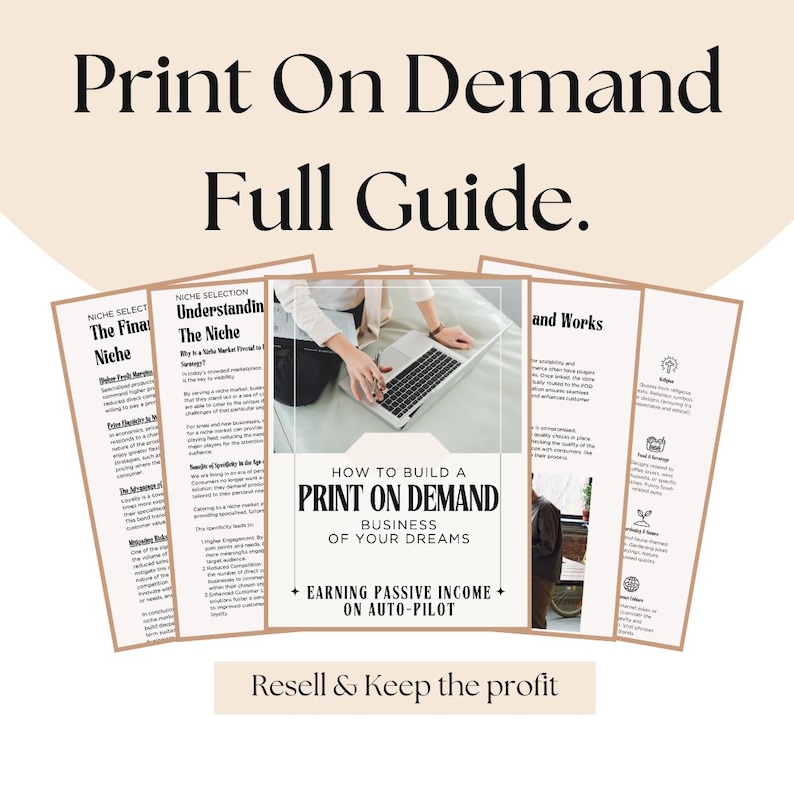 Print on demand - Make money online - Free Guide - Business plan - MRR PLR - Passive Income - Digital Marketing - Digital products ideas