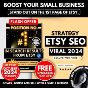 Rank #1  search results, ultimate seo guide to boost sales,optimize  listings, improve visibility and grow your  shop success