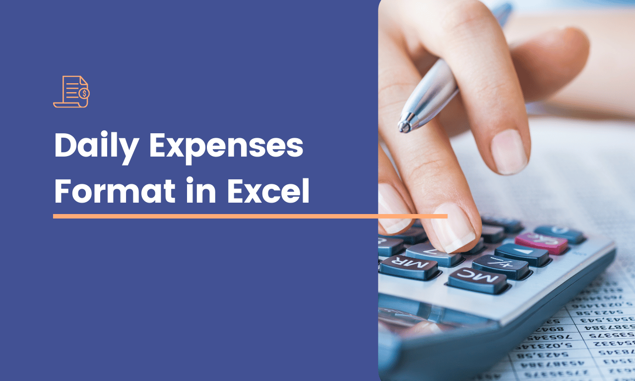 Daily Expenses Format in Excel